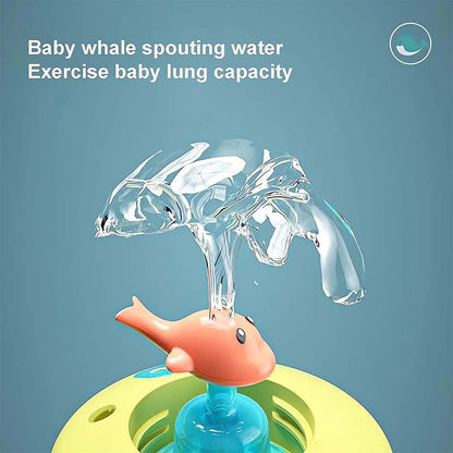 220/350ML Whale Fountain Tumbler Leak Proof Whale Water Cups Drinking Cup with Whale Squirt for Boys Girls