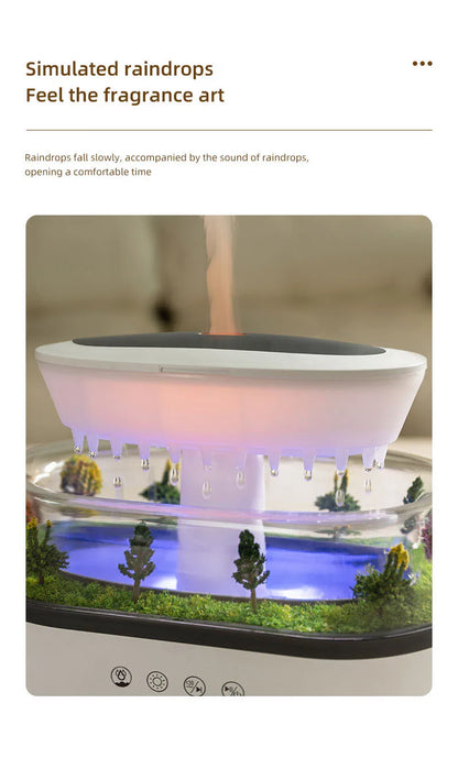 250ml Raindrop Aroma Diffuser with Color Light