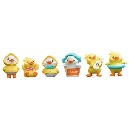 1Set Cartoon Resin Little Yellow Duck Model Car Center Console Decor Cute Car Ornaments Auto Interior Dashboard Accessories