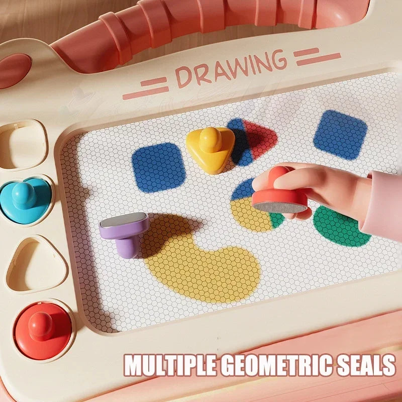 Cartoon Drawing Board Baby Puzzle Magnetic Writing Board Toy Graffiti Magnetic Drawing Board Montessori Toy for Children Gift