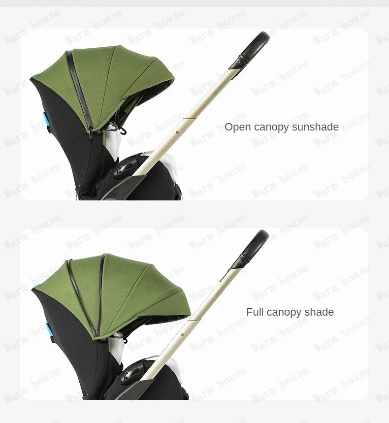 4-in-1 baby two-way stroller Multifunctional newborn baby stroller 3in1 Foldable Basket type seat baby carriage