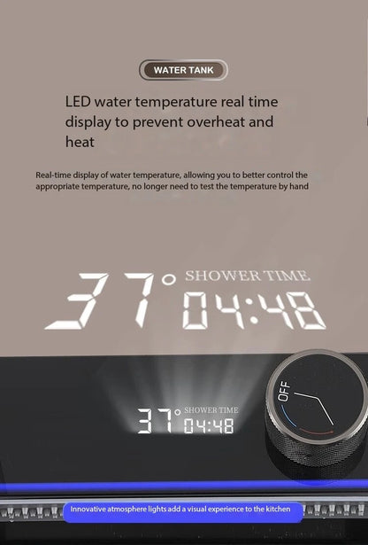 5.0MM Double Waterfall Sink Embossed Stainless Steel Kitchen Sink Large Single Slot Digital Display Wash Basin Dishwashing pond