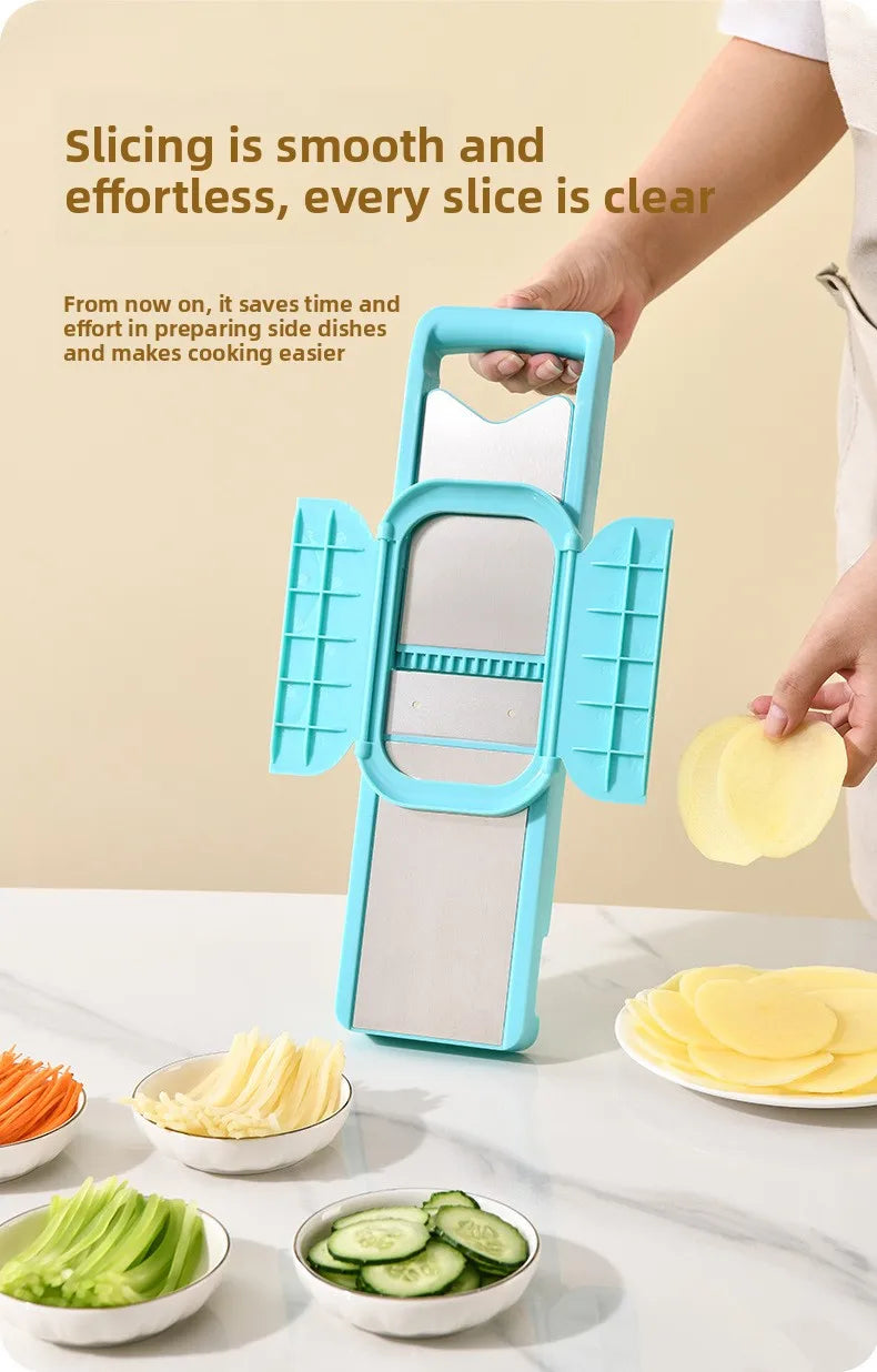 Multi-Functional Slicer, Kitchen Tool, Grater, Shredder, Potato Shredder, Double-Door Multi-Functional Slicer, Grater