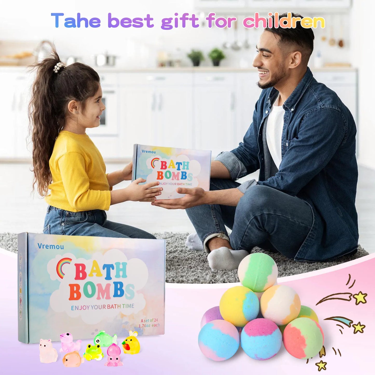 Kids Surprise Bath Bombs 24 Pack
