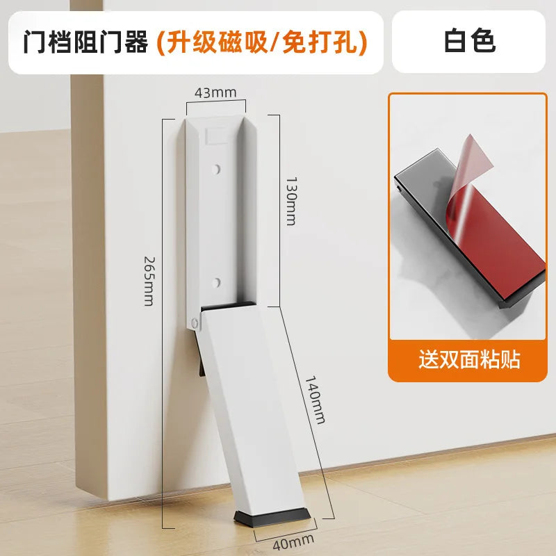 Black Door Block Door Stopper Door Entry Windproof Door Seam Stopper Anti-collision Safety Door Blockage Door Top Door Device