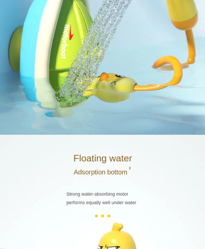 Baby Bath Toys Cute Duck Electric Water Spray Bathroom Bathing Toys Kids Bath And Shower Bathtubs Interactive Toddler Toys Gifts