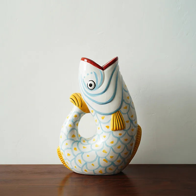 Abstract Fish Shape Vase