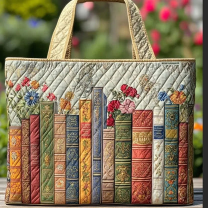 Portable Large Capacity Quilted Tote Bag 3D Printed Pattern