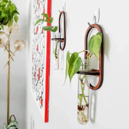 Wooden Wall Hanging Shelve Plant Flower Arrangement Plant Hangers