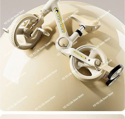 Children's balance scooter bike 1 to 3-6 years old children's baby toy bicycle 4-in-1 tricycle