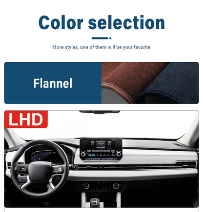 Car Dashboard Cover For Mitsubishi Outlander 4 PHEV 2021 2022 2023 2024 Instrument Desk Sun Shade Mat Non-slip Pad Accessories