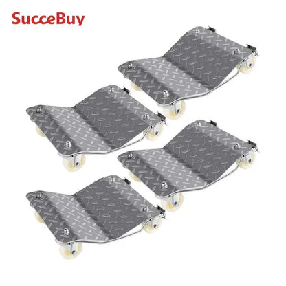 SucceBuy Vehicle Positioning Wheel Dollies 680Kg Per Dolly 2Pcs Car Wheel Dollies Car Skate Dolly Van Positioning Garage Jack