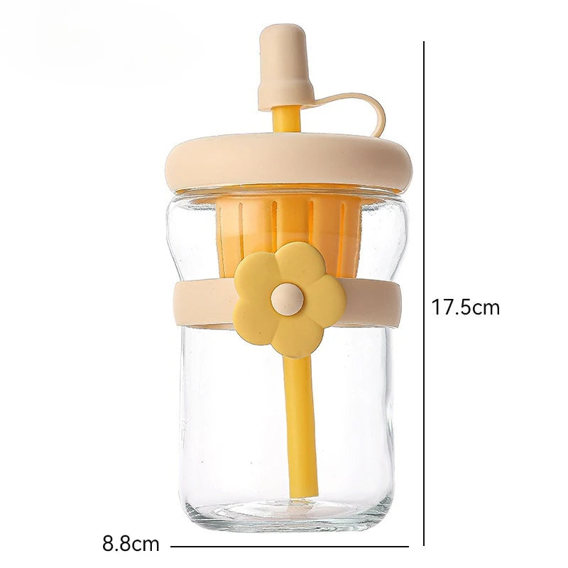 Cute Glass Flower Cartoon Tea Strainer
