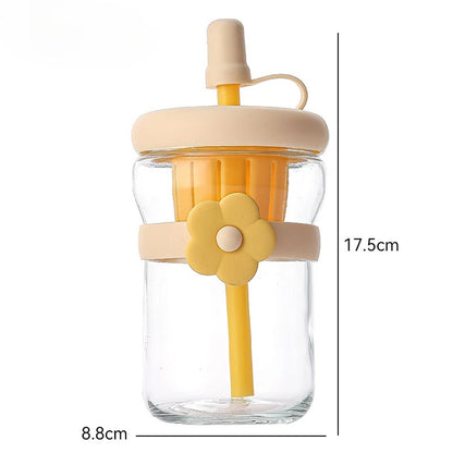 Cute Glass Flower Cartoon Tea Strainer