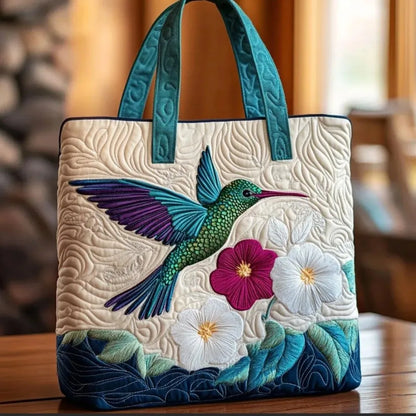 Portable Large Capacity Quilted Tote Bag 3D Printed Pattern