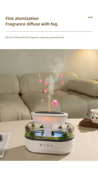 250ml Raindrop Aroma Diffuser with Color Light