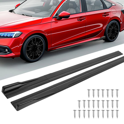Universal 86.6" Side Skirt Extension Body Kit For VW Golf MK5 MK6 GTD GTI TDI TSI GTI MK7 CC Apron Winglet Car Accessories