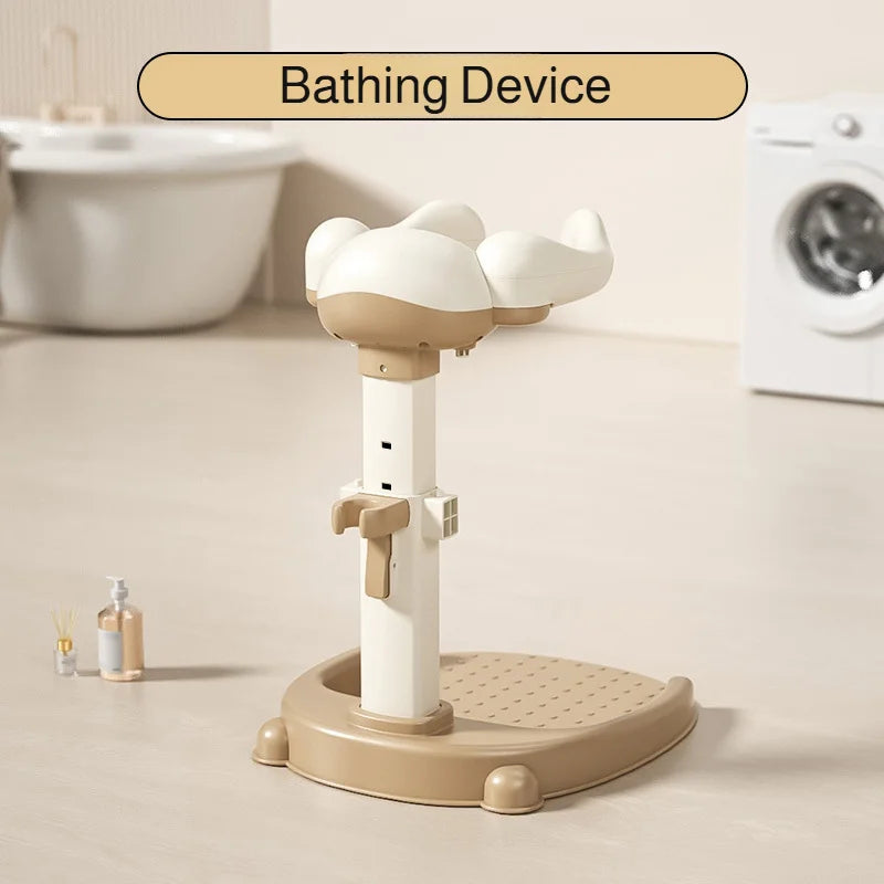 Baby Standing Shower Stand Adjustable Children's Bath Device Household Non-Slip Children's Bath Stand Baby Bath Stand Support