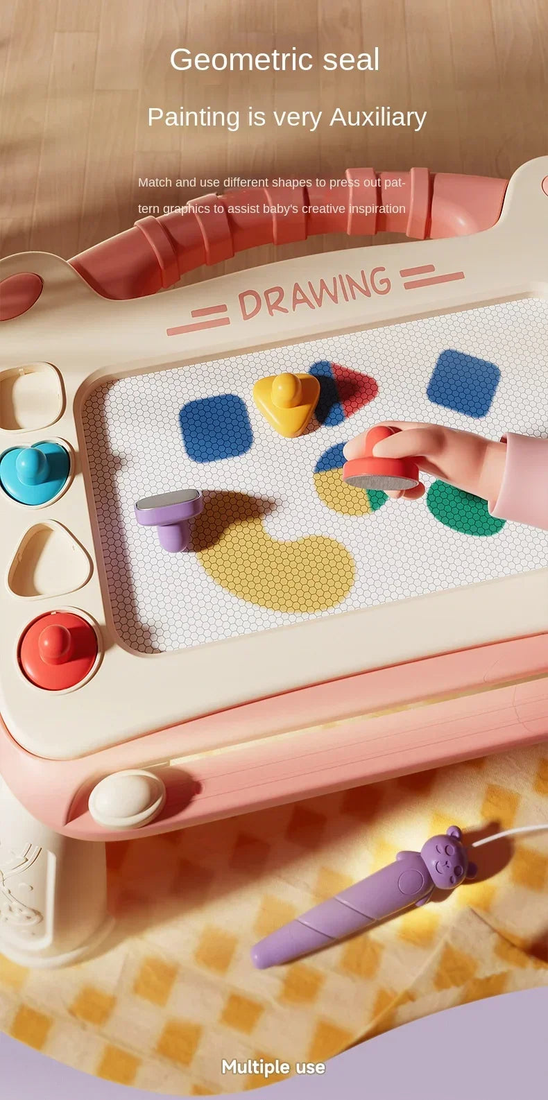 Cartoon Drawing Board Baby Puzzle Magnetic Writing Board Toy Graffiti Magnetic Drawing Board Montessori Toy for Children Gift