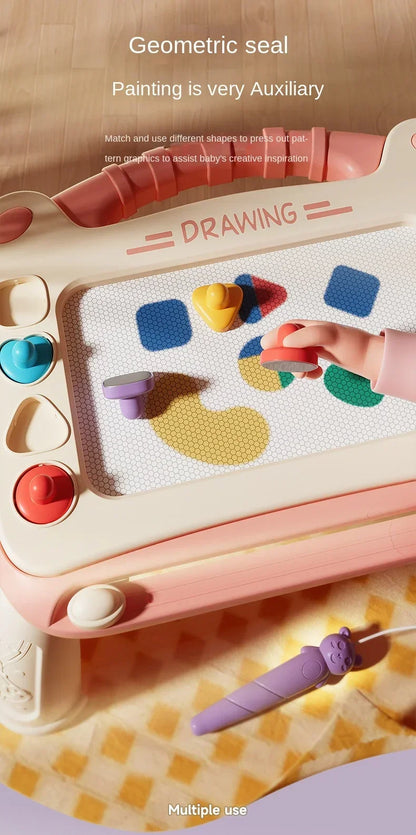 Cartoon Drawing Board Baby Puzzle Magnetic Writing Board Toy Graffiti Magnetic Drawing Board Montessori Toy for Children Gift