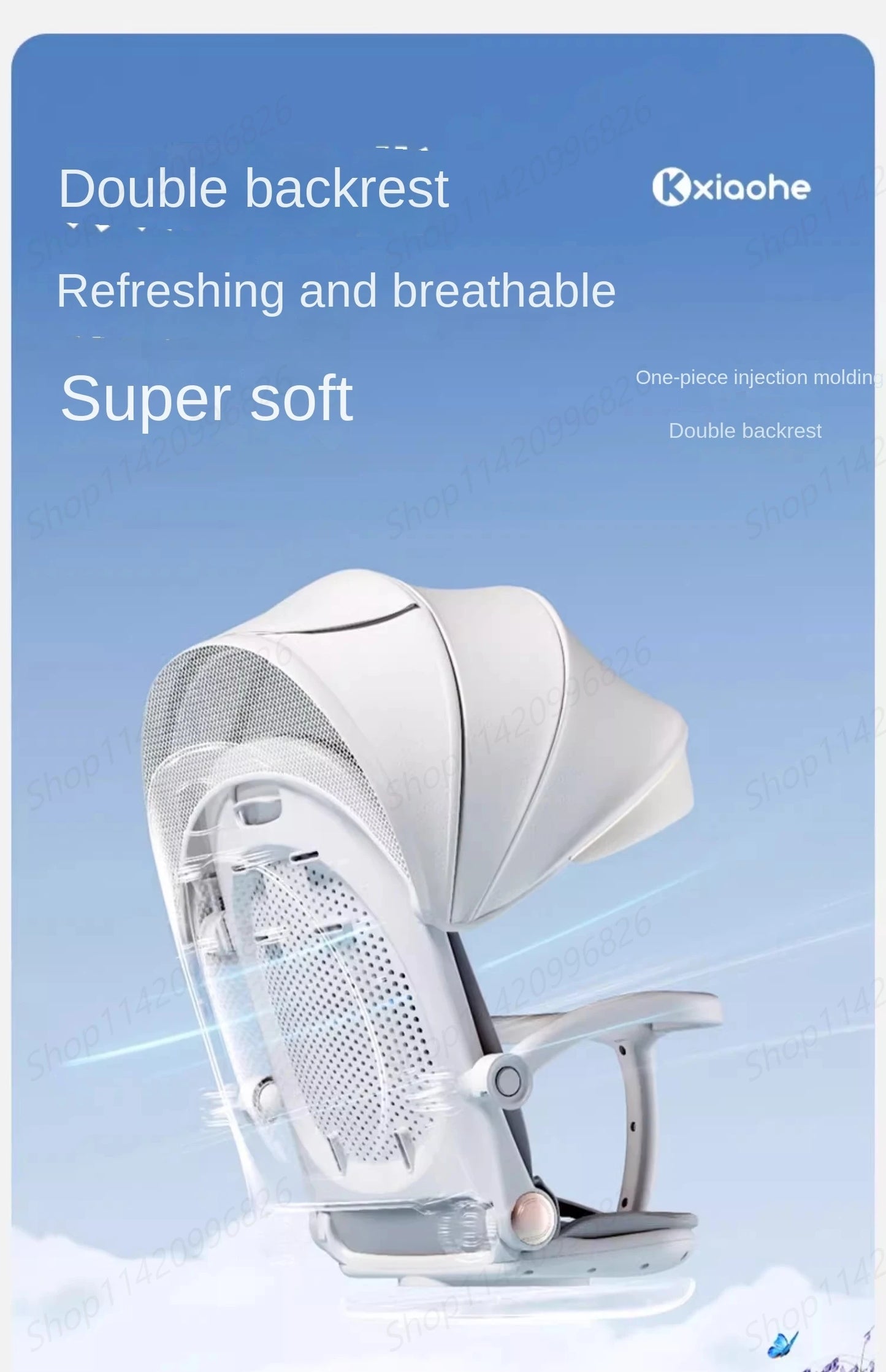 Baby Stroller Can Sit and Lie Down Foldable Lightweight Travel Two-way High Landscape Six Shock Absorption Comfortable Seat