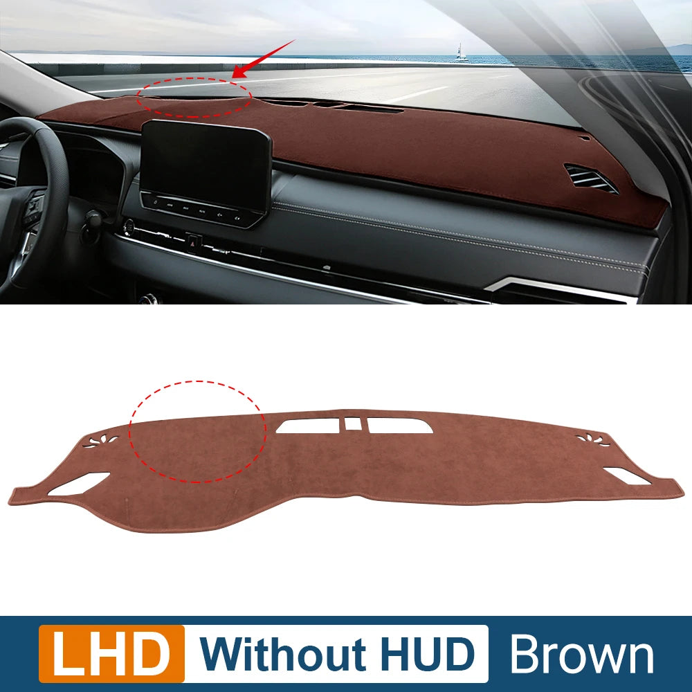 Car Dashboard Cover For Mitsubishi Outlander 4 PHEV 2021 2022 2023 2024 Instrument Desk Sun Shade Mat Non-slip Pad Accessories