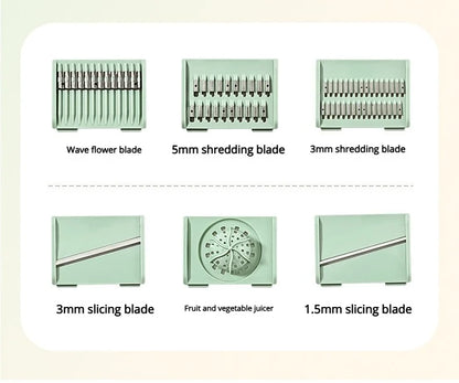 Multi-Functional Vegetable Salad Dehydrator Vegetable Cutter Household Cucumber and Potato Slices Drain Basket Fruit Drain Water