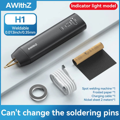 AWithZ Portable Spot Welder DIY Handheld Spot Welding Machine 90 Gears Adjustable Spot Welding for 18650 Lithium Battery