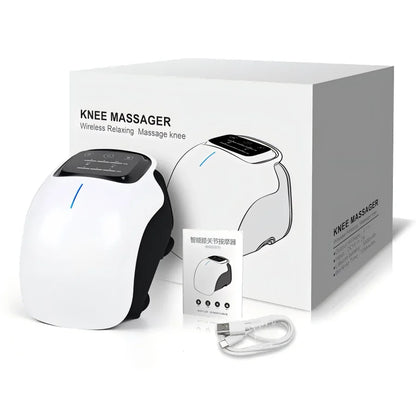 Multifunctional Smart Cordless Knee Massager Vibration Knee Relaxing Massage Machine Joint Knee Device Gifts for Grandma Grandpa