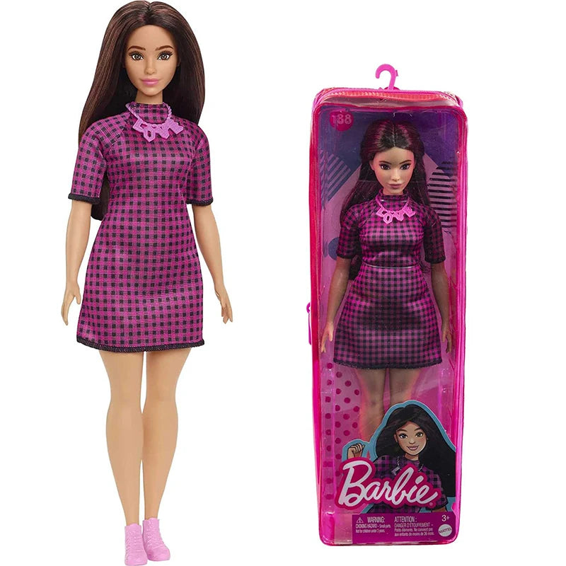 Original Mattel Barbie Fashionistas Doll Music Star Blonde Hair Bjd with Accessories Toys for Girls Collection Educational Props