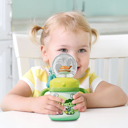 220/350ML Whale Fountain Tumbler Leak Proof Whale Water Cups Drinking Cup with Whale Squirt for Boys Girls