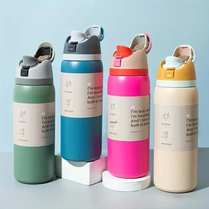 Vacuum Flasks & Thermoses Water Bottle Drinkware Thermo Tumbler Stainless Steel Thermal Mug Original Cold Hot Coffee