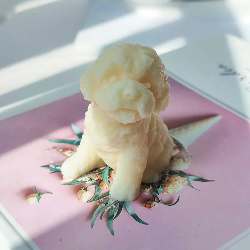 3D Cat & Puppy Candle Mold