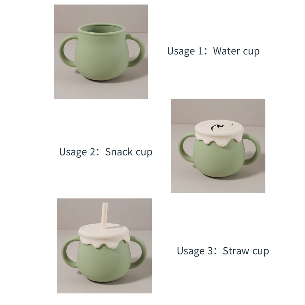 Baby Cup- 3 in 1 Silicone Snack Cup