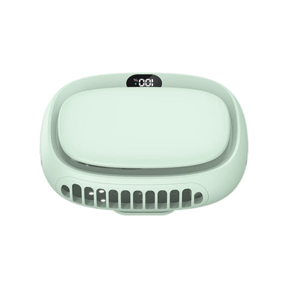 Vissko 2024 New 1800mAh Handheld Mini Fan Multifunction Neck Hanging Fans 5 Speed USB Rechargeable Fan with Display Screen
