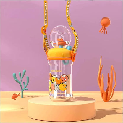 Creative Gift Double Drinking Lid Whale Fountain Tumbler Leak Proof Widened Handle Whale Cup 220ml 350ml Drinking Cup