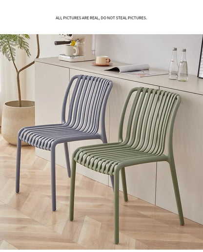 Balcony Plastic Backrest Leisure Luxury Chair Home Restaurant Dining Room Chair Sillas Para Comedor Beach Chairs For Kitchen