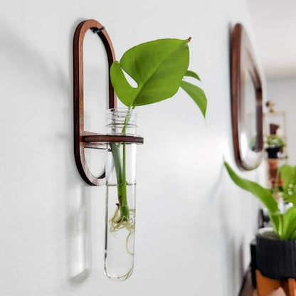 Wooden Wall Hanging Shelve Plant Flower Arrangement Plant Hangers