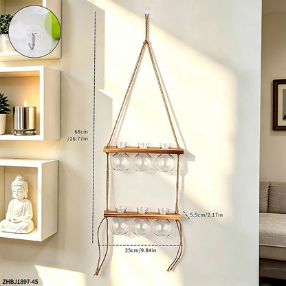 Wall‑Mounted Light Bulb Water Plant Vase