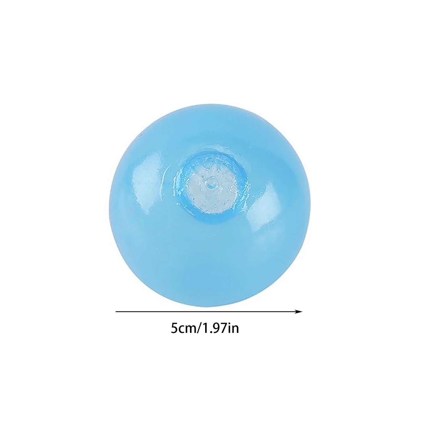 Colorful luminous balls, adhesive pressure balls, suitable for ceilings and walls, adult decompression balls 6pcs