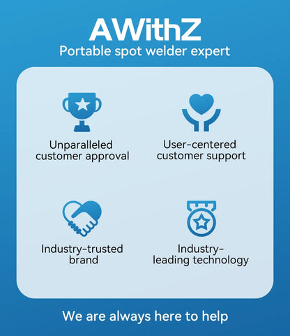 AWithZ Portable Spot Welder DIY Handheld Spot Welding Machine 90 Gears Adjustable Spot Welding for 18650 Lithium Battery