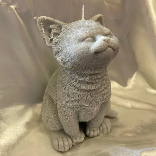 3D Cat & Puppy Candle Mold