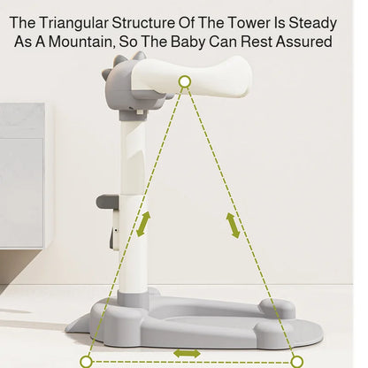 Baby Standing Shower Stand Adjustable Children's Bath Device Household Non-Slip Children's Bath Stand Baby Bath Stand Support
