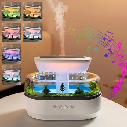 250ml Raindrop Aroma Diffuser with Color Light