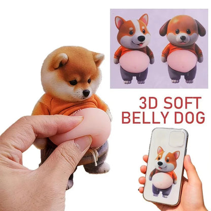 Cute Shiba Inu Silicone Belly Door Stopper,Self-Adhesive Sticker Door Stop ,Anti-Collision Stickers For Home Car Door Protector