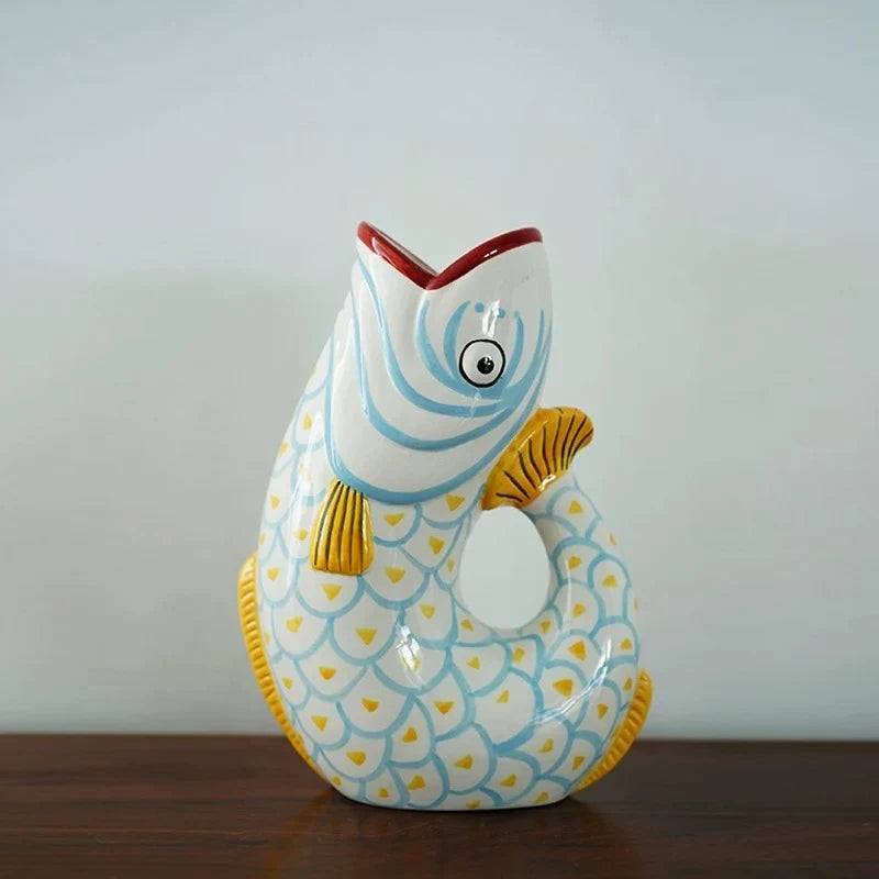 Abstract Fish Shape Vase
