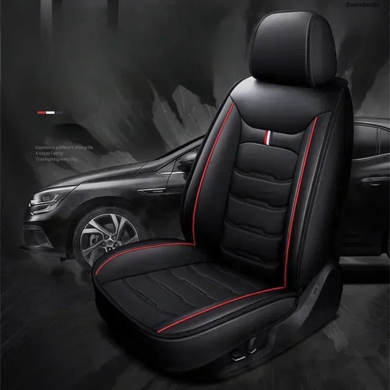 Auto Set Car Seat Covers PU Leather Single Front Split Bench Protector Four Season Universal Fit Most Car SUV Car Accessories