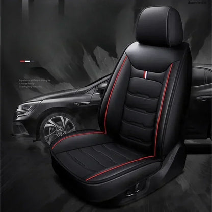 Auto Set Car Seat Covers PU Leather Single Front Split Bench Protector Four Season Universal Fit Most Car SUV Car Accessories