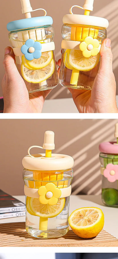 Cute Glass Flower Cartoon Tea Strainer