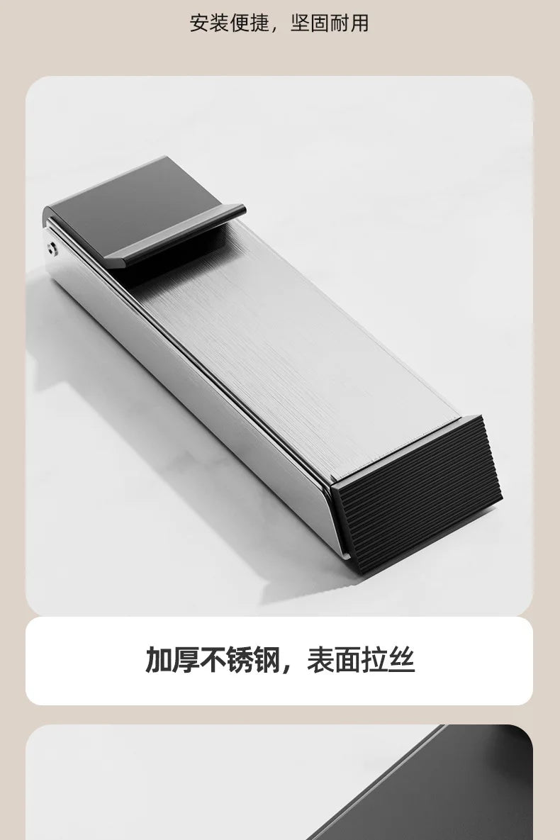 Black Door Block Door Stopper Door Entry Windproof Door Seam Stopper Anti-collision Safety Door Blockage Door Top Door Device